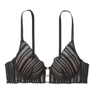Victoria's Secret Luxe Lingerie Lace Lightly Lined Plunge Bra in the Size 36D